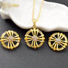 ZEA Dear Jewelry Cross Jewelry Sets For Women Earrings Necklace Pendant Vintage Jewelry For Party Dubai Fashion Jewelry Findings 2024 - buy cheap