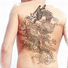 3 шт., Большой дракон, дизайн тотемов, Временные татуировки, наклейки, водонепроницаемые, краска для тела, тату, 3d рисунки для мужчин, Бесплатная доставка 2024 - купить недорого