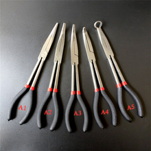11" 280mm lengthening pliers,Long nose pliers/Bent-Nose pliers/Round Nose pliers 25/45/90degree lengthening forceps steel 2024 - buy cheap