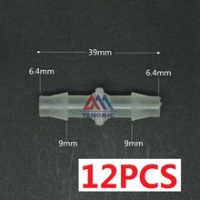 Conector reto de plástico farpado, conector de 1, 4mm, material pp, conexão de tubo de pvc, tanque de aquário 2024 - compre barato