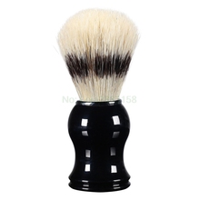 1Pc Mens Shaving Brush Boar Bristle Hair Straight Razor Shave Barber Face Cleaning Black Resin Handle Salon Tool Classic Gift 2024 - buy cheap