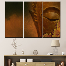 Marco del cartel lienzos de Buda Zen Vintage, imágenes artísticas de pared HD, decoración del hogar, habitación, 3 piezas, combinado de pinturas modulares 2024 - compra barato