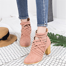 Spring Autumn Women Boots Leather Fashion Casual Ladies shoes Female Sexy High Heels Party Ankle Boots Plus Size free shipping 2024 - buy cheap