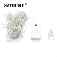 SZYOUMY Retail 10M Led String Light RGB color 100led 110V-220V Christmas light Decoration Light for Party Wedding Free shipping 2024 - buy cheap