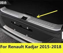 For Renault Kadjar 2015-2018 stainless steel Interior Rear Trunk Bumper Scuff Plate Door Sill car styling Accessories 1pcs 2024 - buy cheap