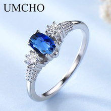 Женское кольцо из серебра 925 пробы с синим сапфиром и шпинелью 2024 - купить недорого