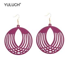 Yuluch 2019 moda feminina jóias acessórios brincos de gota étnico gráfico africano grandes olhos abertos pingente pop brincos festa presente 2024 - compre barato