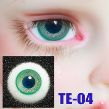 Ojos de muñeca BJD, 14mm, 16mm, 1/3, BJD, SD, DD, MSD, tío doll, hecho a mano, cristal muñeco, ojos TE-04 2024 - compra barato