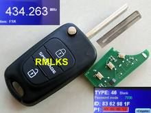 RMLKS 433MHz Chip ID46 Remote Key Fob Fit For Hyundai I30 IX35 Verna TOY40 Blade For Kia Sportage Folding Flip 3 Buttons Car Key 2024 - buy cheap