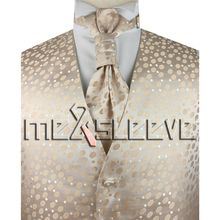 New arrival free shipping wedding man's  waistcoat (vest+ascot tie+cufflinks+handkerchief) 2024 - buy cheap