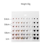 30 Pairs Fashion Accessories Stud Earring Pack Set 30Pairs Pearl Earrings For Women Brincos Gift SY06 2024 - buy cheap