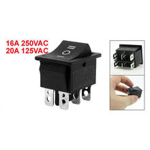 5pcs/lot 6-Terminals 3 Position ON/OFF/ON DPDT Boat Rocker Switch 16A 250VAC 20A 125VAC 2024 - buy cheap
