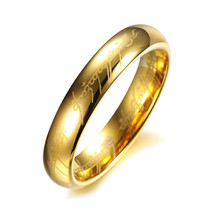 Лидер продаж, женские кольца на палец из титановой нержавеющей стали, Золотое кольцо 4 мм для женщин, подарки, свадебные ювелирные изделия для мужчин 2024 - купить недорого