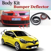 Бампер для губ, бампер для Renault Clio/Lutecia, передний спойлер, юбка для TopGear, вентиляторов, тюнинг автомобиля, вид/комплект кузова/полоска 2024 - купить недорого