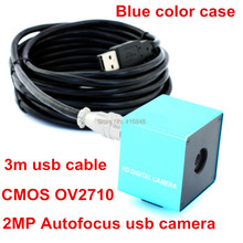 2Megapixel 1920*1080 full hd Plug play free driver CMOS OV2710 100 degree no distortion lens Autofocus USB camera module 2024 - buy cheap