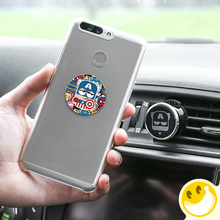 Универсальный автомобильный держатель Marvel с мультипликационным принтом магнитный держатель подставка для iPhone 6 7 Samsung 360 градусов держатель GPS Магнитный Мобильный 2024 - купить недорого