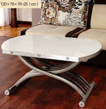 Toughened glass tea table. Circular multi-function. Folding. Lifting. Tea table 2024 - buy cheap