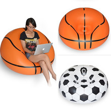 Складной надувной диван для дома и улицы, диван для футбола, мягкий удобный креативный футбольный баскетбольный диван 2024 - купить недорого