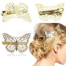 Pinza para el pelo de mariposa brillante para mujer, accesorios para el cabello, tocado, envío directo 2024 - compra barato