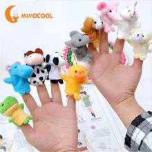 10Pcs Biological Animal Finger Puppet Plush Toys Child Baby Favor Dolls Tell Story Props Cute Cartoon Animal Doll Kids Toys 2024 - buy cheap