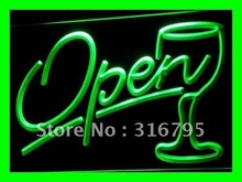 i536 Script OPEN Glass Cocktails Bar LED Neon Light Sign On/Off Switch 20+ Colors 5 Sizes 2024 - buy cheap