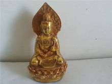 Elaborada antiga dinasmo chinesa guan yin sentado em estátua do buda lótus no.2 2024 - compre barato