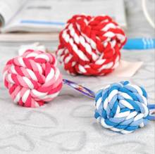 Dog Toys Bite Resist Interactive Ball Toy Cotton Rope Puppy Small Dog Toy Chew Knot Ball Teeth Cleaning 2024 - buy cheap