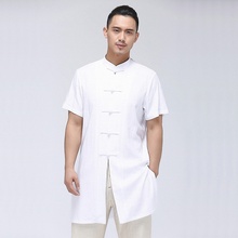 Camisa china tradicional para hombre, ropa de cuello mandarín, de kung-fu, TA173 2024 - compra barato