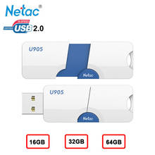 Netac USB Flash Drive 16gb 32gb 64gb Pendrive U905 Plastic Memory Stick for Computer Desktop Flash Disk on Key Pen Drive 64 GB 2024 - buy cheap