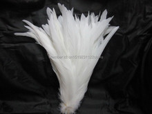 Plumas de gallo sueltas para decoración de boda, plumas de gallo naturales blancas de 30-35cm /12-14 pulgadas para cosplay, 50 Uds. 2024 - compra barato