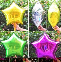 Globos de aluminio de helio para decoración de fiesta de bebé y niña, suministros de fiesta de feliz cumpleaños, 10 piezas y 18 pulgadas, 5ZSH034 2024 - compra barato