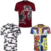 DUYOU Men T Shirts Funny Cartoon Embroidery Short Sleeve T Shirts 2019 Hip Hop Casual Cotton Tops Tees Streetwear Tshirts DY665 2024 - buy cheap