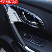 Accessories Matte Carbon Fiber Inner Door Handle Bowl Cover Trim ABS Fit For Renault Kadjar 2016 2017 2018 Left-hand Drive Model 2024 - buy cheap