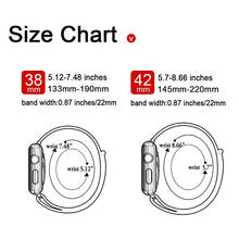 Soft nylon watch strap For apple watch band 42mm&bracelet apple watch 40mm sport Loop for iwatch band 44mm Series 4/3/2/1 38mm 2024 - buy cheap