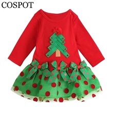 Рождественское платье для маленьких девочек рождественские платья-пачки с длинными рукавами для девочек Повседневное платье для девочек детское красное платье одежда для маленьких девочек, 30 2024 - купить недорого