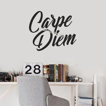 Carpe Diem Quotes Latin language Wall Decal Inspirational Vinyl Lettering Motivational living room Wall Stickers mural EB531 2024 - buy cheap