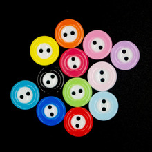 100PCs Resin Buttons 2 holes Round Colorful Broadside Button Scrapbooking Sewing Accessories Craft Bottoni Botoes JS9028 12.5mm 2024 - buy cheap