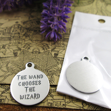 10pcs--"The wand chooses the wizard"stainless steel charms more style for choosing DIY Charms pendants for necklace 2024 - buy cheap