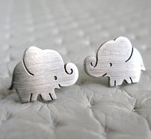 Novo estilo hippie bonito cor de prata minúsculo elefante brinco boho animal parafuso prisioneiro brincos forma para as mulheres jóias melhor presente 2024 - compre barato