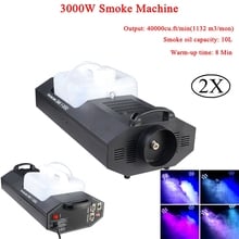 Máquina de fumaça profissional 3000w, controle remoto dmx512, equipamento para efeitos de palco, discoteca, dj 2024 - compre barato