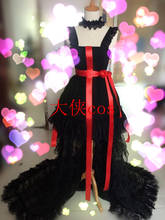 Anime Guilty Crown Inori Yuzuriha Black/White Halloween Lace Dresses For Women Cosplay Costume 2024 - buy cheap