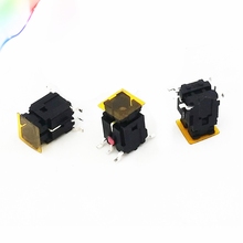 5pcs Free shopping With red light 6x6x9 all black patch yellow film touch switch with light button 2024 - buy cheap