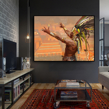 Native Indian Mars Oil Painting on Canvas Posters and Prints Scandinavian Wall Religion Pop Art Picture for Living Room 2024 - buy cheap