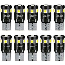 AGLINT 10PCS T10 168 CANBUS No Polarity W5W 2835 9SMD Car Interior Lighting LED Bulb Doom Map Reading Trunk Door Side White 12V 2024 - buy cheap