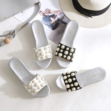 Zapatos de cuña decorados con perlas para mujer, sandalias de plataforma con punta abierta, talla 34-43, de diseñador europeo, novedad 2024 - compra barato