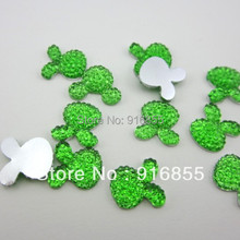 Free shipping 30pcs Size 12mm fruit green Rabbit head Cartton Resin Flatback Rhinestone 2024 - buy cheap