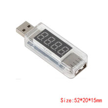 Оптовая продажа комплект/100 x USB зарядное устройство Доктор тестер аккумулятора телефона детектор мощности Измеритель Напряжения тока 2024 - купить недорого