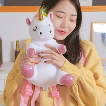42cm Cute Plush Toys Unicorn Backpack Soft Stuffed Animal Unicorn Doll Plush Bag Baby Kids School Backpack Girl Bag 2019 Fashion 2024 - buy cheap