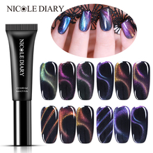 NICOLE DIARY 6ml  Chameleon varnish 3D Cat Eyes Magnetic Nail Gel Polish Soak Off Led UV Gel Polish 2024 - buy cheap