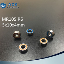 MR105RS подшипник ABEC-3 ( 10 шт.) 5X10X4 мм миниатюрный Радиоуправляемый двигатель MR105-2RS упорные шариковые подшипники MR105 RS 2RS оранжевый герметичный 2024 - купить недорого